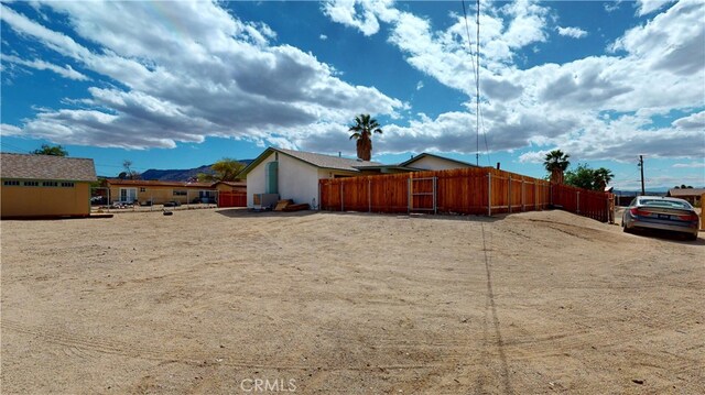 exterior space featuring fence
