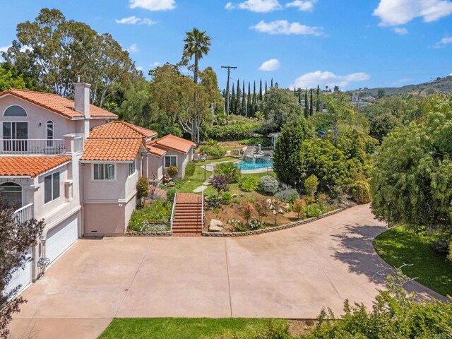 1994 Warmlands Ave, Vista, CA 92084 - bird's eye view of a pool