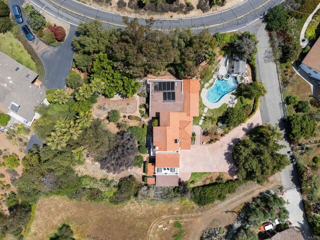 1994 Warmlands Ave, Vista, CA 92084 - aerial view of property and surrounding area with a pool area