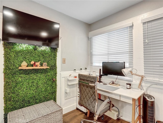 16855 12th St, Sunset Beach, CA 90742 - office area with wood finished floors