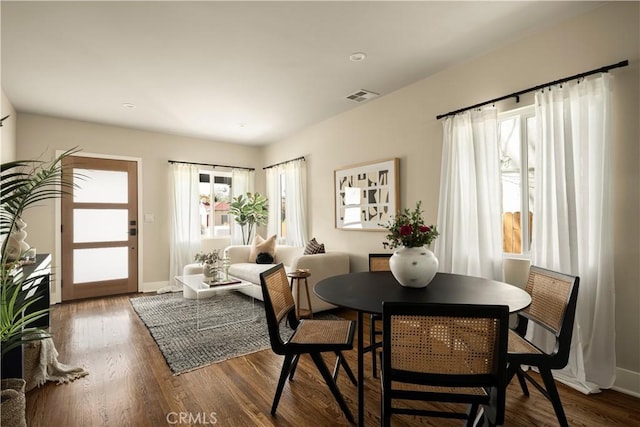 3420 Lifur Ave, Los Angeles, CA 90032 - dining area featuring wood finished floors and baseboards