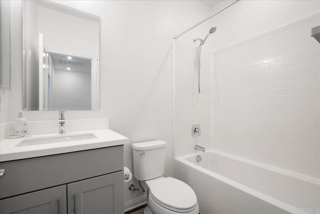 1524 Redbud Way, Oceanside, CA 92056 - bathroom with vanity, toilet,  shower combination, and visible vents