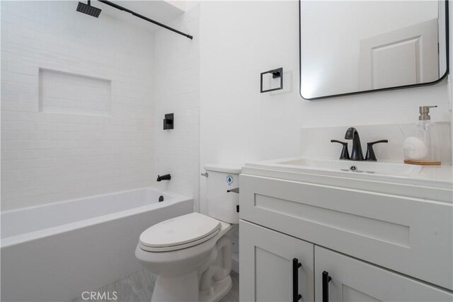 16737 E Greenhaven St, Covina, CA 91722 - full bath featuring vanity, toilet, and  shower combination