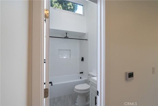 16737 E Greenhaven St, Covina, CA 91722 - full bath with toilet, vanity, and a combined bath / shower with rainfall shower