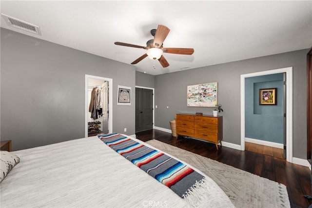 324 W S Ave, Redlands, CA 92373 - bedroom featuring wood finished floors, ceiling fan, and a closet