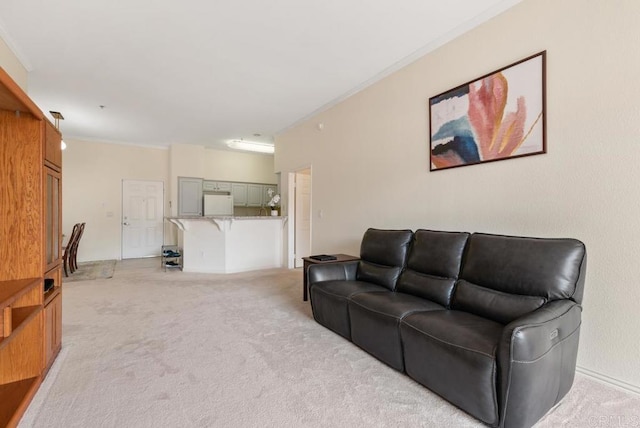 10832 Scripps Ranch Blvd Unit 307, San Diego, CA 92131 - living room with ornamental molding and light carpet