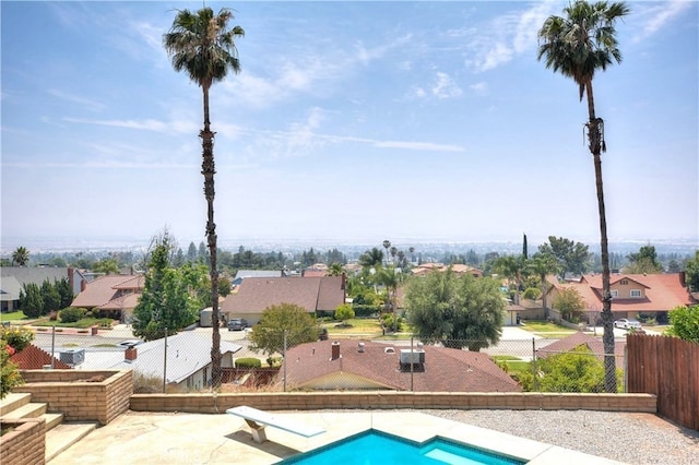 3899 28th St, Highland, CA 92346 - view of pool with a residential view and a fenced backyard