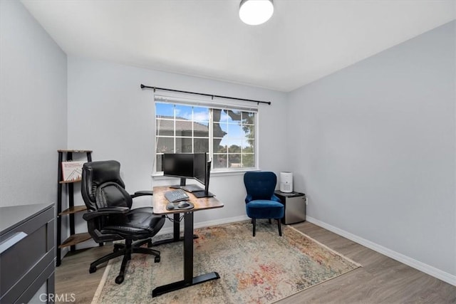 317 Alder St, Arroyo Grande, CA 93420 - office featuring baseboards and wood finished floors