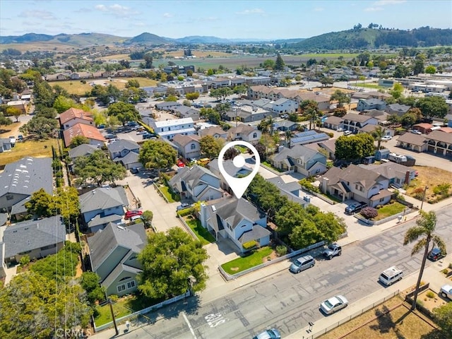 317 Alder St, Arroyo Grande, CA 93420 - drone / aerial view with a residential view and a mountain view