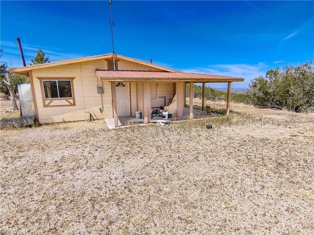 30711 212nd St E, Llano, CA 93544 - rear view of property with metal roof