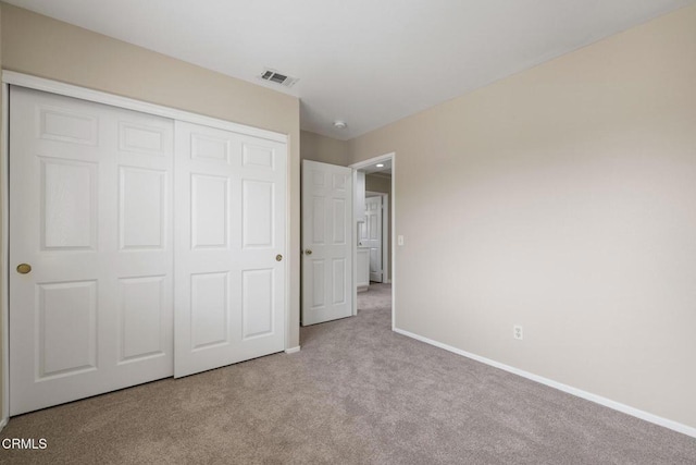 834 Corte Baya Vis, Oxnard, CA 93030 - unfurnished bedroom featuring visible vents, carpet flooring, baseboards, and a closet