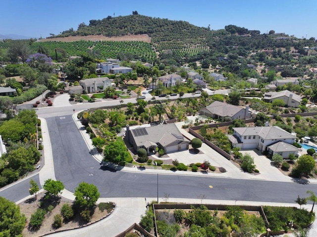 drone / aerial view featuring a residential view