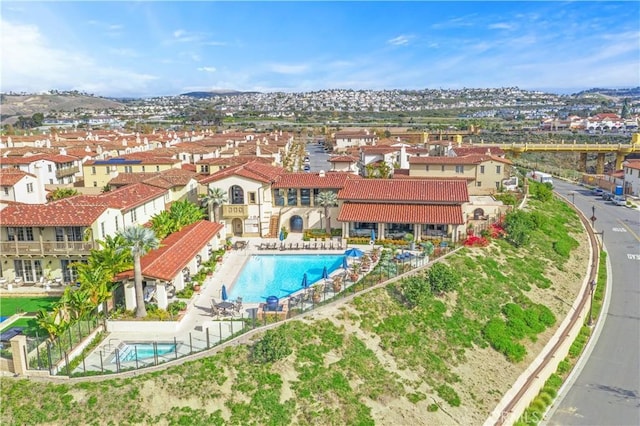 207 Via Galicia, San Clemente, CA 92672 - aerial perspective of suburban area featuring a pool area
