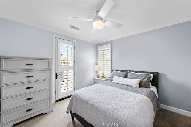 207 Via Galicia, San Clemente, CA 92672 - bedroom with crown molding and a ceiling fan