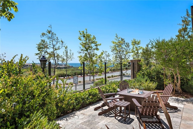 207 Via Galicia, San Clemente, CA 92672 - view of patio featuring a fire pit
