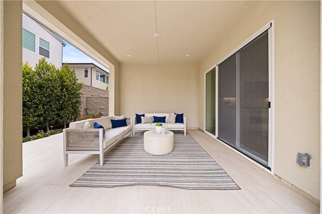 view of patio / terrace with outdoor lounge area