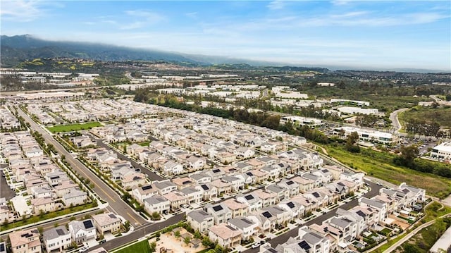 drone / aerial view with a residential view