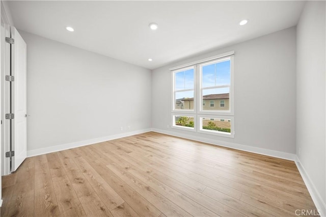 271 Huckleberry, Lake Forest, CA 92630 - spare room featuring baseboards, light wood-style flooring, and recessed lighting