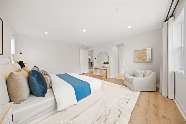 271 Huckleberry, Lake Forest, CA 92630 - bedroom featuring baseboards, recessed lighting, and light wood-type flooring