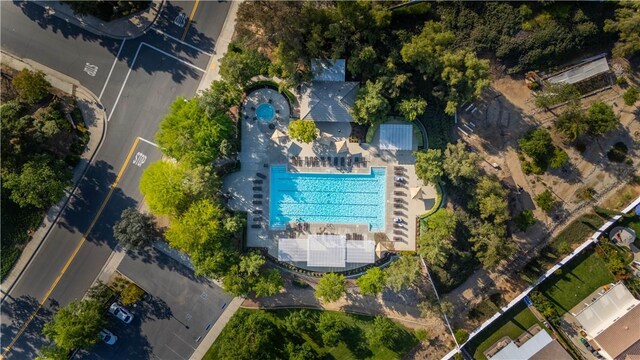 26928 Eagle Run St, Corona, CA 92883 - aerial view of a pool area