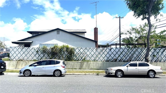 view of parking / parking lot