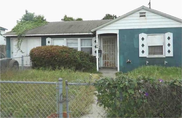 bungalow with fence