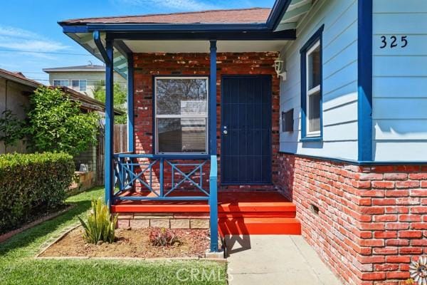 325 W Floral Dr, Monterey Park, CA 91754 - entrance to property with brick siding