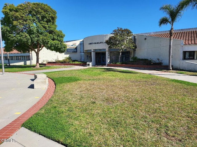 2655 Anchor Ave, Port Hueneme, CA 93041 - view of front of property with stucco siding and a front lawn