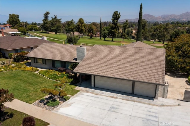 5410 Via, San Jacinto, Riverside, CA 92506 - view from above of property featuring a mountain backdrop