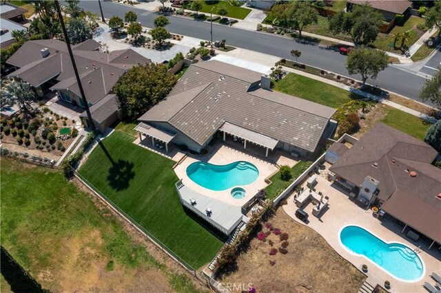 5410 Via, San Jacinto, Riverside, CA 92506 - aerial overview of property's location with a pool area