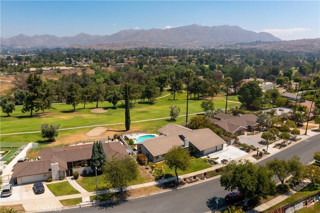 5410 Via, San Jacinto, Riverside, CA 92506 - bird's eye view of a mountain backdrop and a golf club