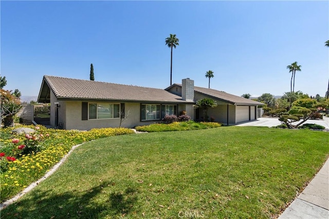 5410 Via, San Jacinto, Riverside, CA 92506 - single story home with a garage, stucco siding, a front yard, and driveway