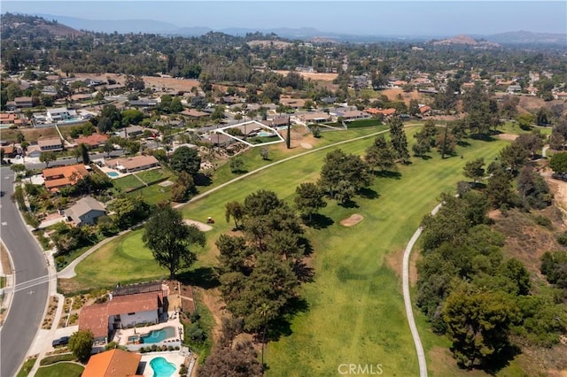 5410 Via, San Jacinto, Riverside, CA 92506 - aerial view of property and surrounding area with nearby suburban area and a mountain backdrop