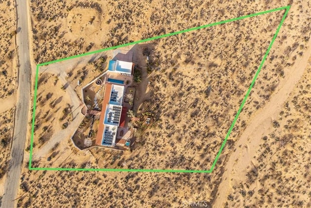 7423 Juniper Rd, Joshua Tree, CA 92252 - aerial view featuring a desert view