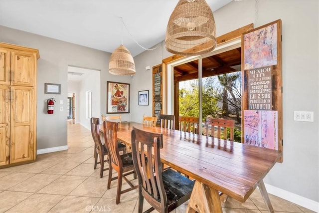 7423 Juniper Rd, Joshua Tree, CA 92252 - dining space with baseboards and light tile patterned floors