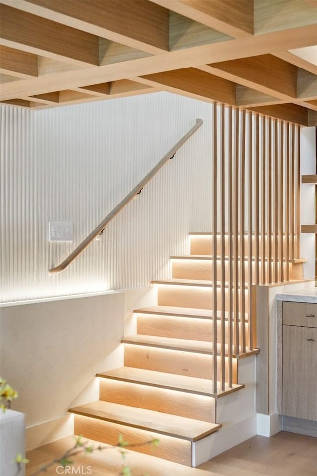 view of stairs