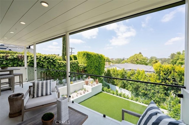 view of balcony