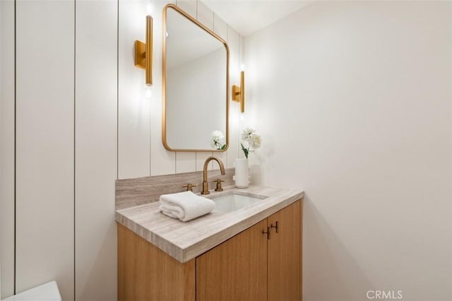 bathroom featuring vanity