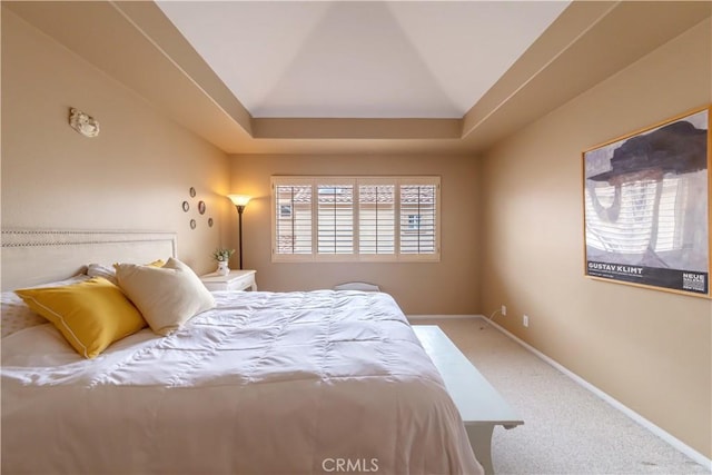 10925 Kimball Pl, Tustin, CA 92782 - bedroom with carpet floors, baseboards, and a raised ceiling