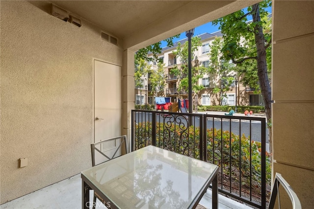 view of balcony