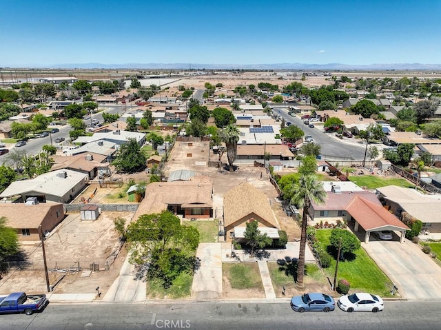 1107 B St, Brawley, CA 92227 - bird's eye view with a mountain view and a residential view