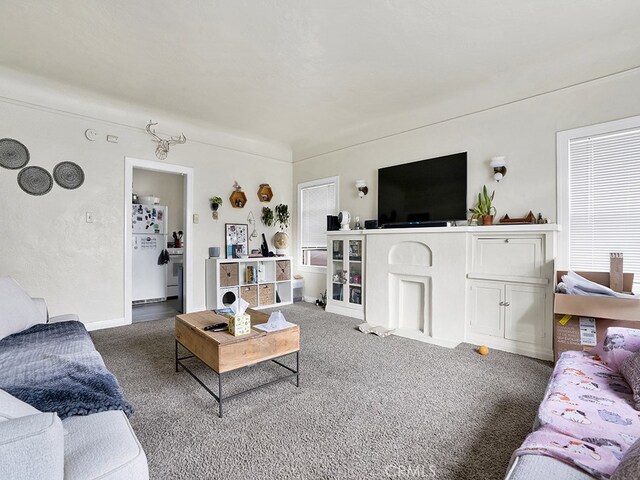 1407 Obispo Ave, Long Beach, CA 90804 - living area with carpet floors