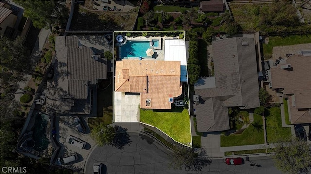 11691 Mount Baker Ct, Rancho Cucamonga, CA 91737 - view of property location with a pool and property parcel outlined
