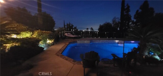 12320 Louise Ave, Granada Hills, CA 91344 - view of pool at night