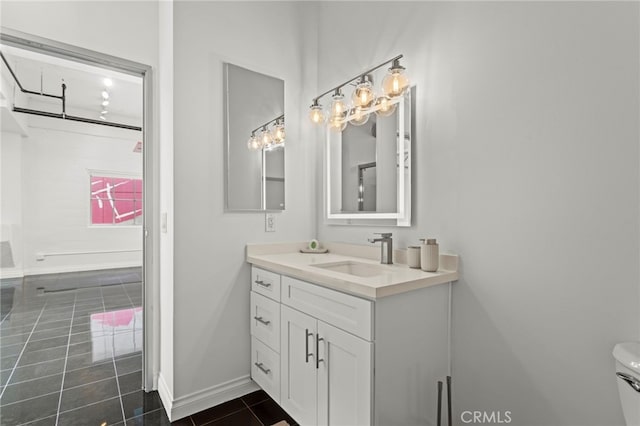 420 S San Pedro St Unit 102, Los Angeles, CA 90013 - bathroom with vanity and tile patterned floors