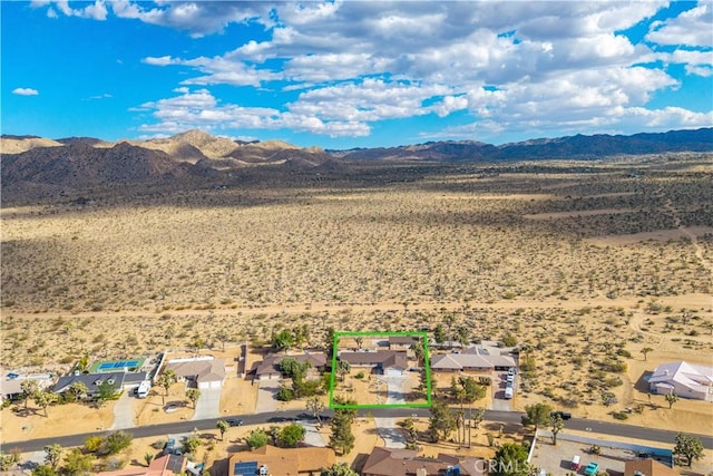 58957 Pueblo Trl, Yucca Valley, CA 92284 - mountain view featuring a rural view and a desert view