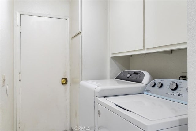 9684 Hemlock St, Rancho Cucamonga, CA 91730 - laundry area featuring cabinet space and washing machine and clothes dryer