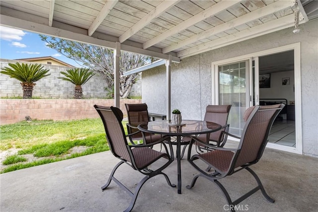 9684 Hemlock St, Rancho Cucamonga, CA 91730 - view of patio with outdoor dining space
