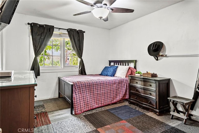 1528 E San Alto Ave, Orange, CA 92865 - bedroom featuring ceiling fan and baseboards