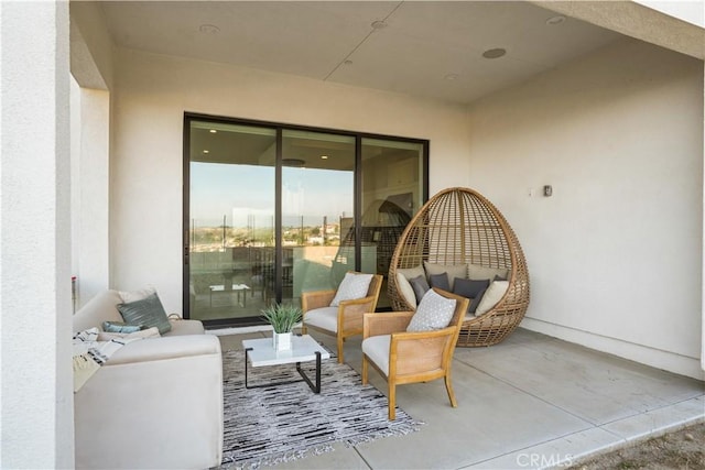 11818 N Hillsborough Ln, Porter Ranch, CA 91326 - view of patio / terrace with an outdoor living space